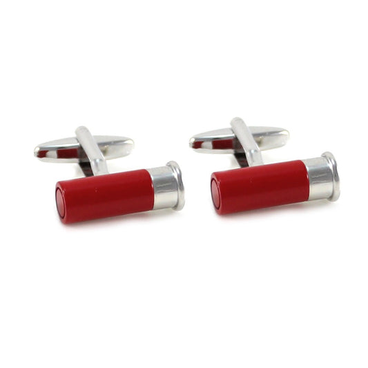 Shutgun Shell Cufflinks - 3D, Red - SummerTies