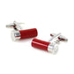 Shutgun Shell Cufflinks - 3D, Red - SummerTies