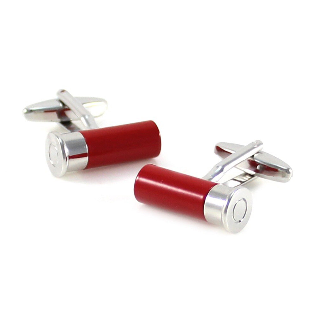 Shutgun Shell Cufflinks - 3D, Red - SummerTies