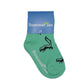 Skunk Socks - Toddler Crew Sock - Black on Green - 5 Pairs - SummerTies