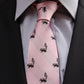 Skunk Necktie - Light Pink, Woven Silk - SummerTies