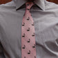 Skunk Necktie - Light Pink, Woven Silk - SummerTies