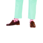 Skunk Socks - Black on Pink - Men's Mid Calf - SummerTies