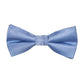 Solid Color Bow Tie - Light Blue, Woven Silk, Kids Pre-Tied - SummerTies