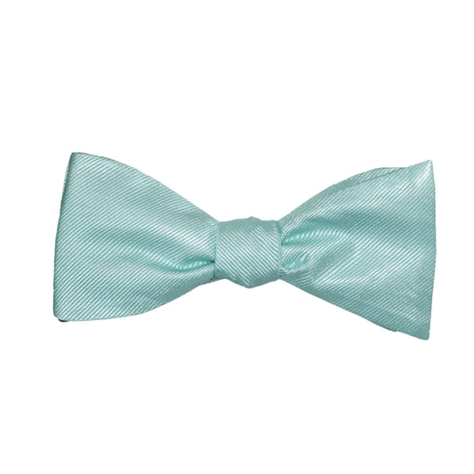 Solid Color Bow Tie - Light Green, Woven Silk, Adult - SummerTies