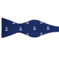 Anchor Bow Tie - Navy, Printed Silk - SummerTies