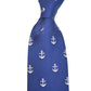 Anchor Necktie - Navy, Printed Silk - SummerTies