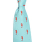 Seahorse Necktie - Blue, Printed Silk - SummerTies