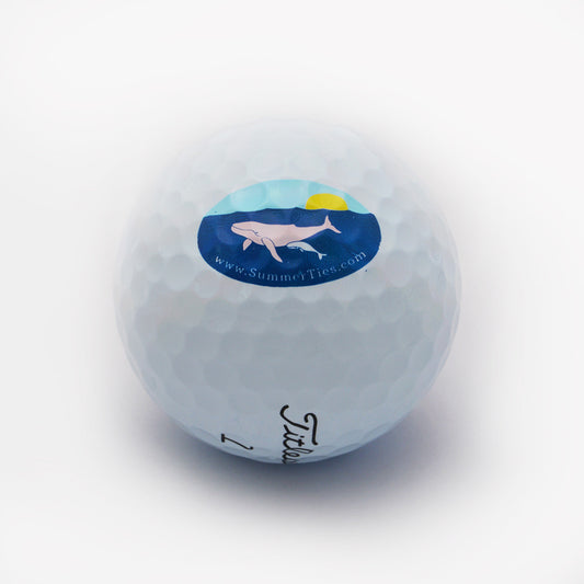 Humpback Whale - Titleist Pro V1 Golf Ball Sleeve (3 balls) - SummerTies