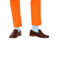 Trout Socks - Orange on Light Blue - Men's Mid Calf - SummerTies