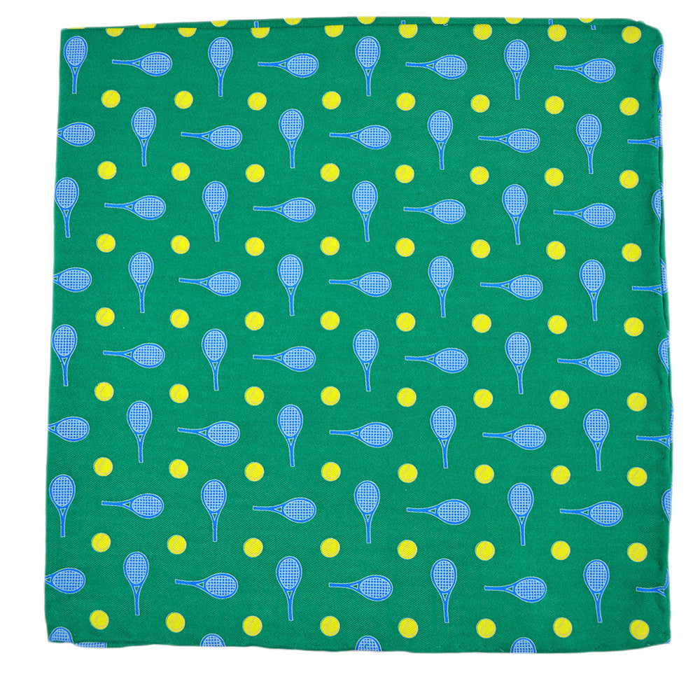 Tennis Racquet & Ball Pocket Square - SummerTies