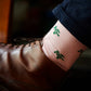 Turtle Socks - Men's Mid Calf - Green on Pink - SummerTies