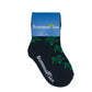 Turtle Socks - Toddler Crew Sock - Green on Navy - 5 Pairs - SummerTies