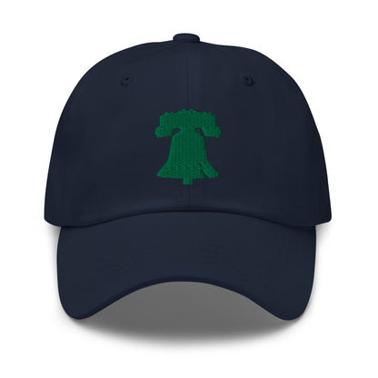 Philadelphia Liberty Bell Dad Hat - Green on Navy