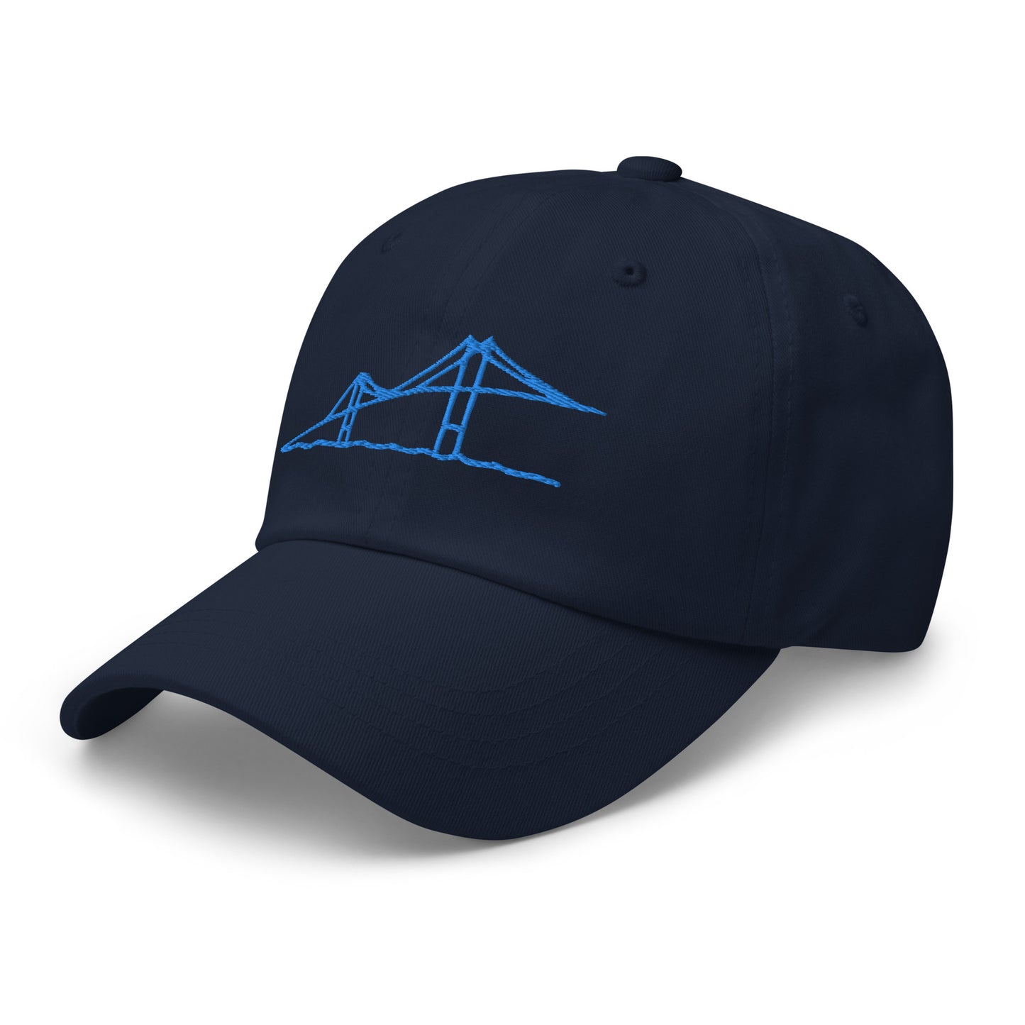 Newport Bridge Dad Hat - Blue on Navy