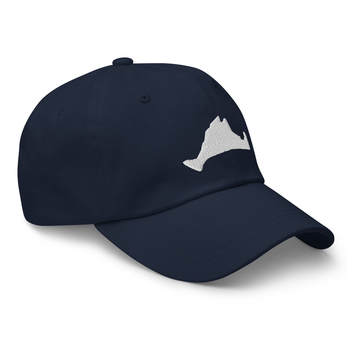 Martha's Vineyard Dad Hat - White on Navy