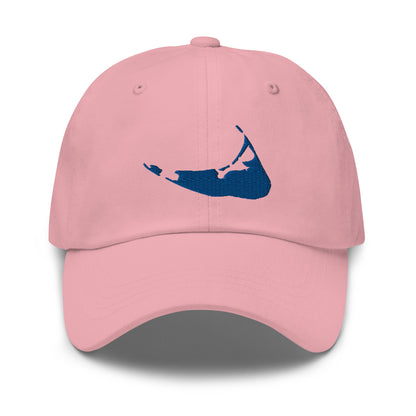 Nantucket Dad Hat - Royal Blue on Pink