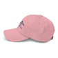 Newport Bridge Dad Hat - Royal Blue on Pink