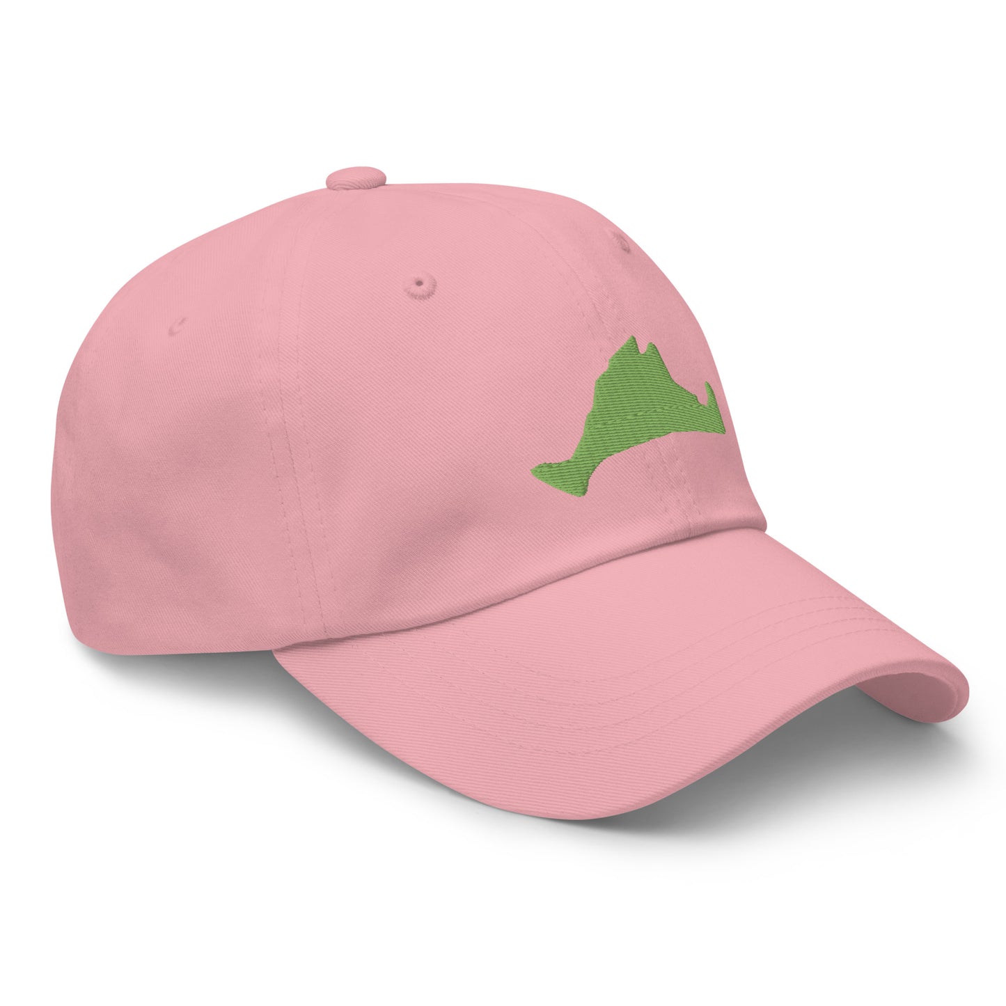 Martha's Vineyard Dad Hat - Green on Pink