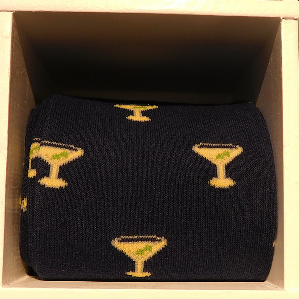 Martini Socks - Men's Mid Calf - SummerTies