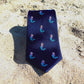 Mermaid Necktie - Navy, Woven Silk - SummerTies