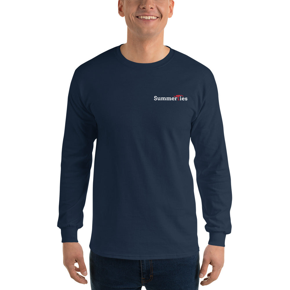 Nantucket 4th of July Long Sleeve T-Shirt - Navy - SummerTies
