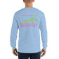 My Summers are Tied to Newport Bridge Pink and Green no Block Long Sleeve T-Shirt - Multiple Colors - SummerTies
