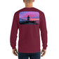 Brant Point Lighthouse Nantucket Sunset Long Sleeve T-Shirt - Multiple Colors - SummerTies