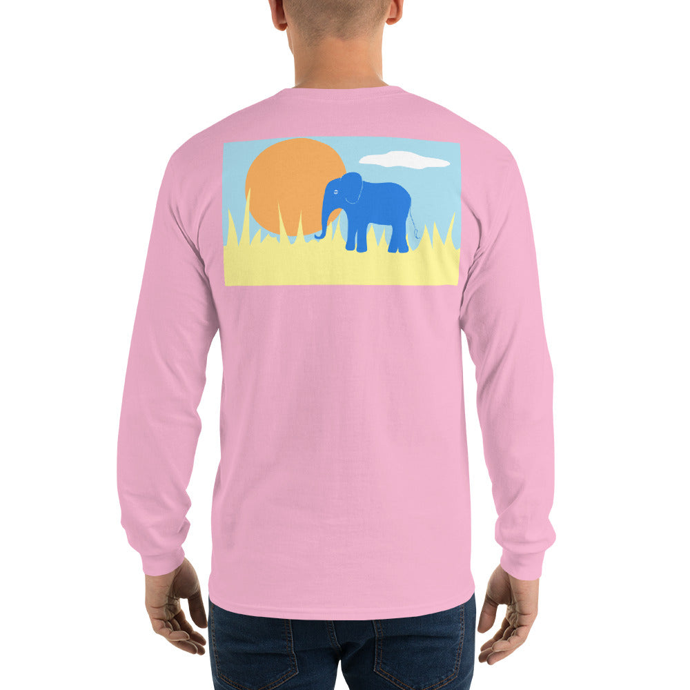 Elephant Long Sleeve T-Shirt - Multiple Colors - SummerTies