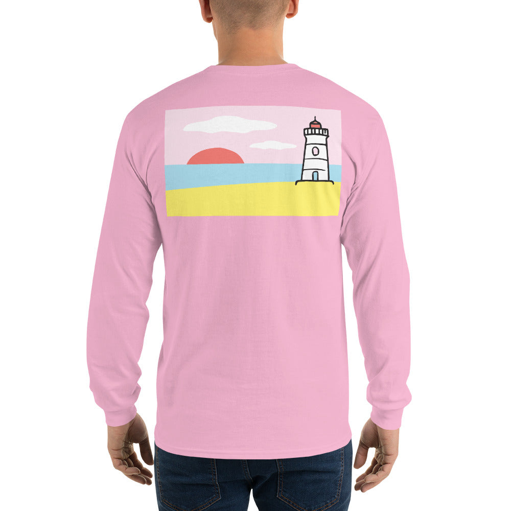 Lighthouse Long Sleeve T-Shirt - Multiple Colors - SummerTies