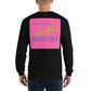 My Summers are Tied to Newport Bridge Blue and Green on Pink Block Long Sleeve T-Shirt - Multiple Colors - SummerTies