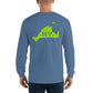 My Summers are Tied to Martha's Vineyard Blue and Green Long Sleeve T-Shirt - Multiple Colors - SummerTies