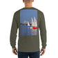 Interclub Sailboats on Charles River Boston Long Sleeve T-Shirt - Multiple Colors - SummerTies