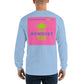 My Summers are Tied to Newport Pineapple Blue and Green with Pink Block Long Sleeve T-Shirt - Multiple Colors - SummerTies