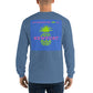 My Summers are Tied to Newport Pineapple Pink and Green with Blue Block Long Sleeve T-Shirt - Multiple Colors - SummerTies