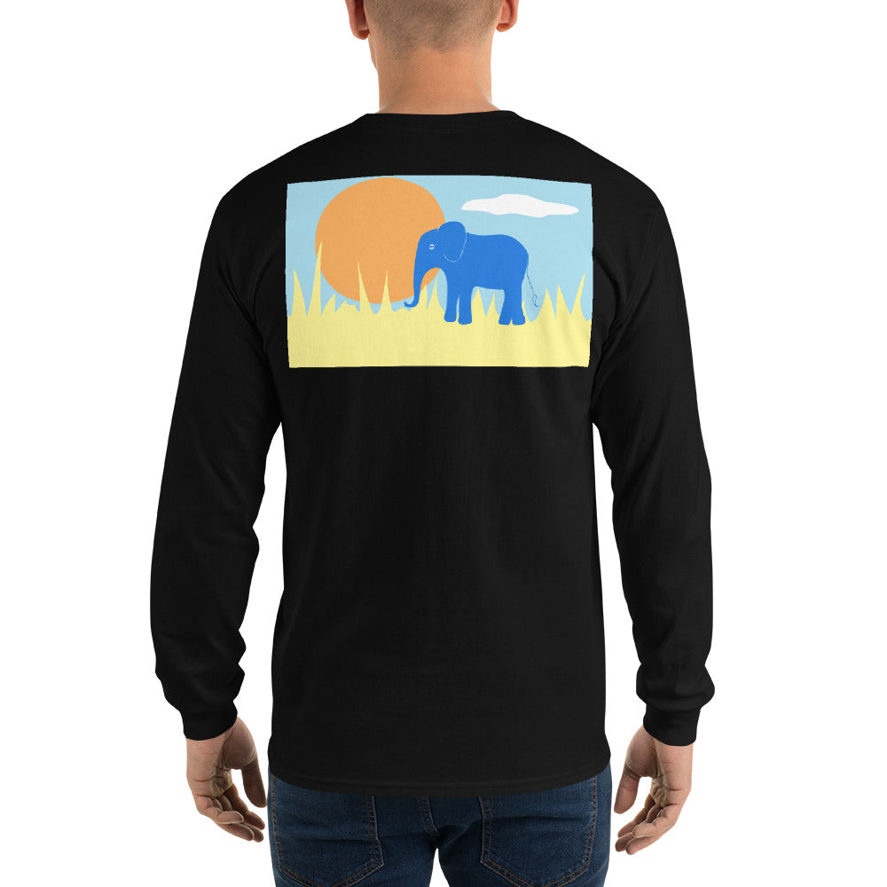 Elephant Long Sleeve T-Shirt - Multiple Colors - SummerTies