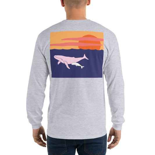 Humpback Whale II Long Sleeve T-Shirt - Multiple Colors - SummerTies