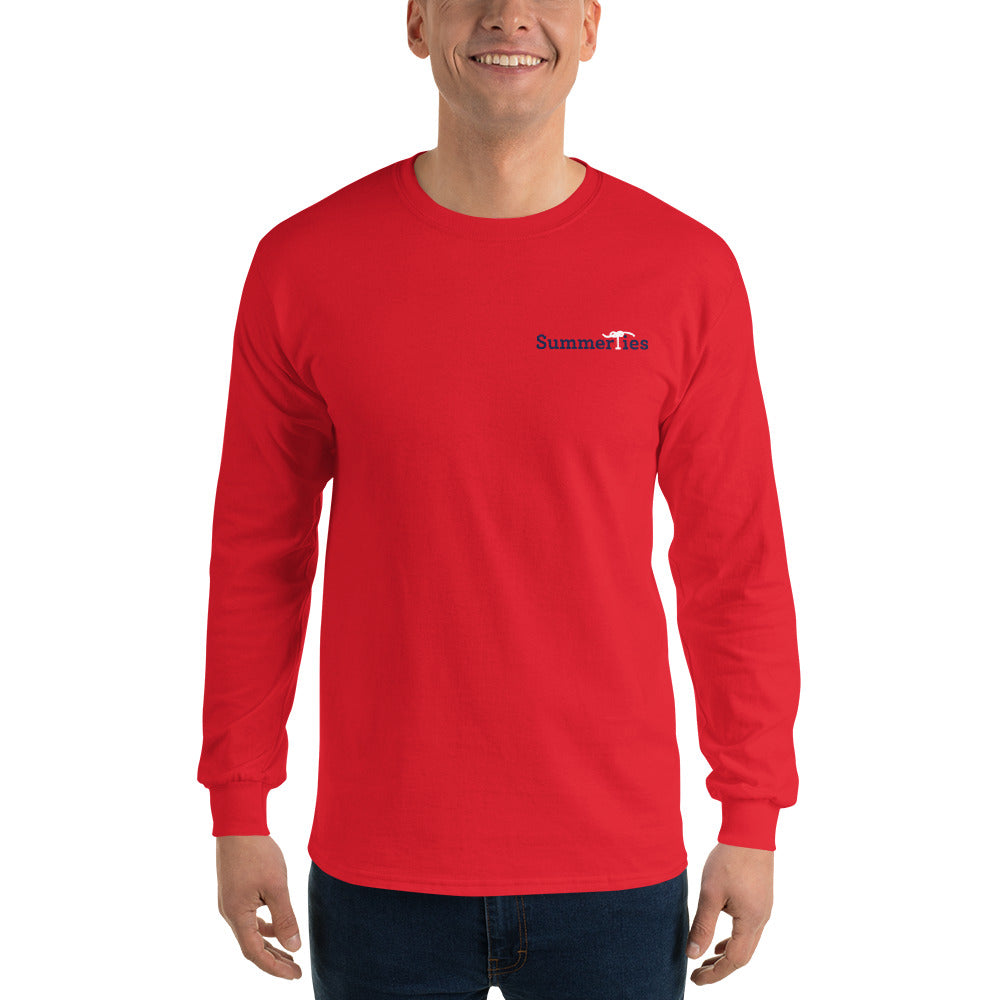 Newport 4th of July Long Sleeve T-Shirt - Red - SummerTies