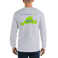 My Summers are Tied to Martha's Vineyard Blue and Green Long Sleeve T-Shirt - Multiple Colors - SummerTies