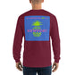 My Summers are Tied to Newport Pineapple Pink and Green with Blue Block Long Sleeve T-Shirt - Multiple Colors - SummerTies