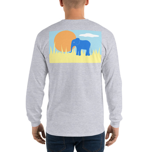 Elephant Long Sleeve T-Shirt - Multiple Colors - SummerTies