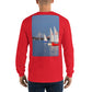 Interclub Sailboats on Charles River Boston Long Sleeve T-Shirt - Multiple Colors - SummerTies