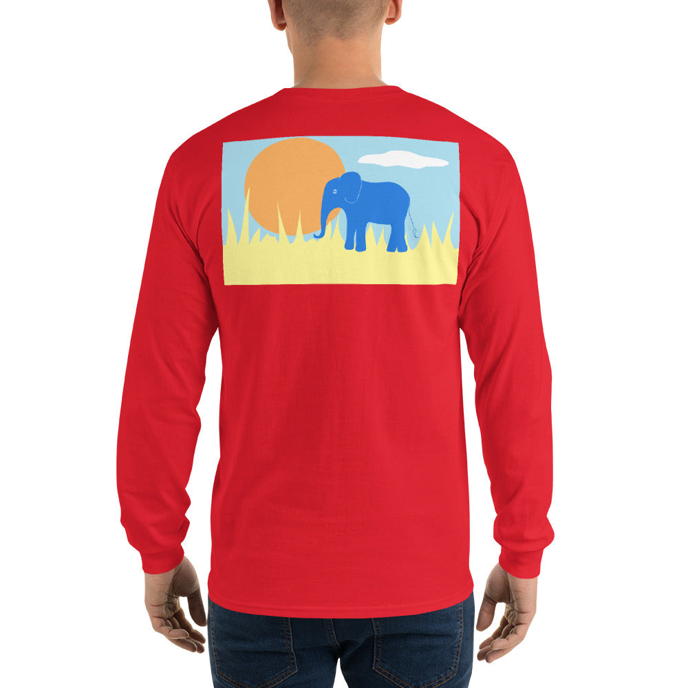 Elephant Long Sleeve T-Shirt - Multiple Colors - SummerTies