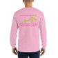 My Summers are Tied to Newport Bridge Pink and Green no Block Long Sleeve T-Shirt - Multiple Colors - SummerTies