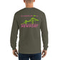 My Summers are Tied to Newport Bridge Pink and Green no Block Long Sleeve T-Shirt - Multiple Colors - SummerTies