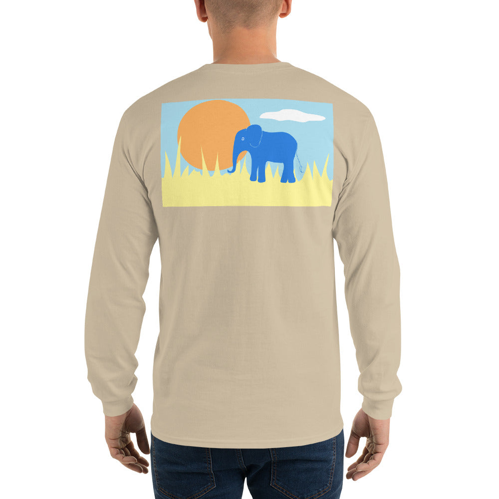 Elephant Long Sleeve T-Shirt - Multiple Colors - SummerTies