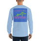 My Summers are Tied to Newport Bridge Pink and Green with Blue Block Long Sleeve T-Shirt - Multiple Colors - SummerTies