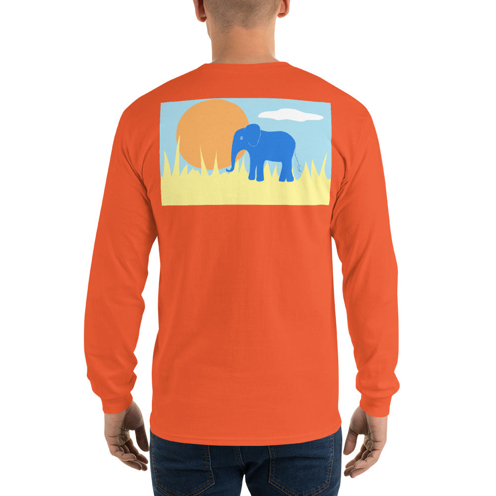 Elephant Long Sleeve T-Shirt - Multiple Colors - SummerTies