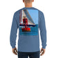 12 Metre Sailboat at Buoy Long Sleeve T-Shirt - Multiple Colors - SummerTies