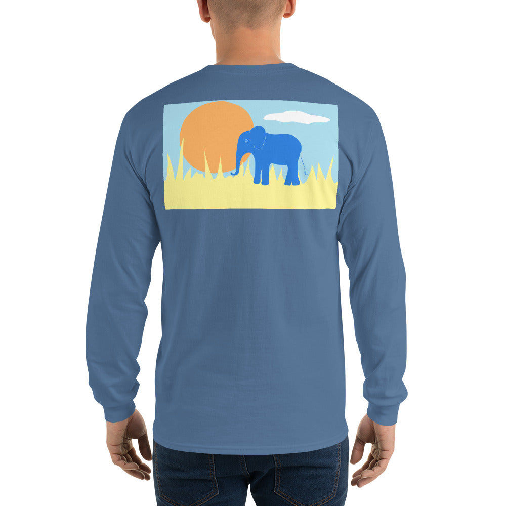 Elephant Long Sleeve T-Shirt - Multiple Colors - SummerTies